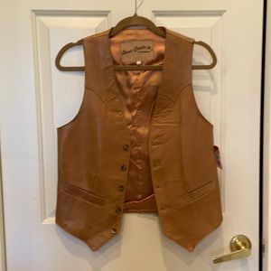 VINTAGE Beau Geste LEATHER VEST size 36